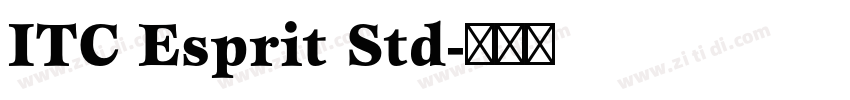 ITC Esprit Std字体转换